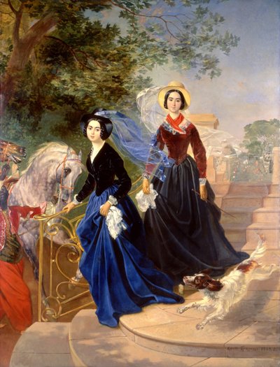 Ritratto delle sorelle Shishmareva da Karl Pavlovich Bryullov