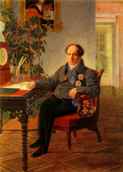 Ritratto dello statista Alexandr Nikolayevich Golitsyn da Karl Pavlovich Bryullov