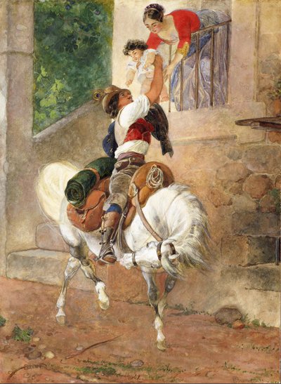 Ritorno a casa di un pastore romano, 1851-1852 da Karl Pavlovich Bryullov