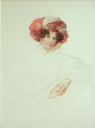 Donna con turbante. Ritratto della Contessa Maria Grigoryevna Razumovskaya, nata Vyazemskaya da Karl Pavlovich Bryullov