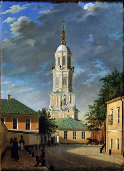 Krivokolenny pereulok a Mosca, 1843 da Karl Petrovich Bodri
