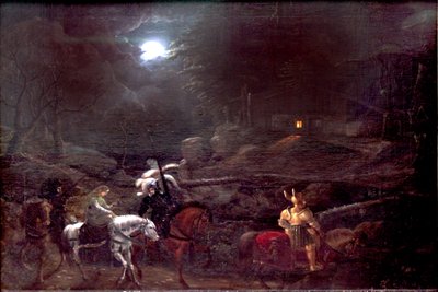 Cavaliere davanti alla capanna del carbonaio da Karl Philipp Fohr