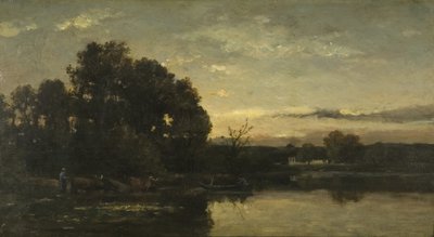 Paesaggio fluviale, c.1880 da Karl Pierre Daubigny