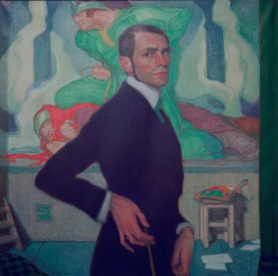 Autoritratto contro il ciclo dei Nibelunghi da Karl Schmoll von Eisenwerth