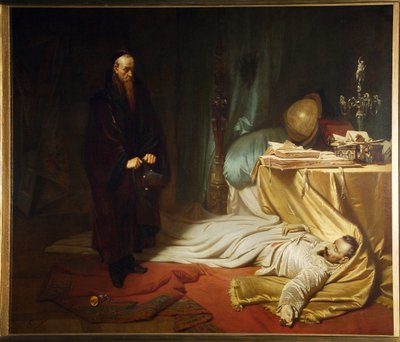Baptiste Seni accanto al corpo di Wallenstein, dalla trilogia di Wallenstein di Friedrich Schiller da Karl Theodor von Piloty