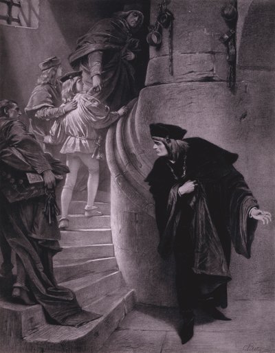Scena dal Riccardo III di Shakespeare (Atto III, Scena 5) da Karl Theodor von Piloty