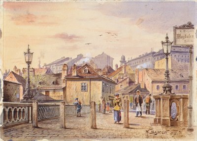Il ponte di Santa Maddalena sul fiume Vienna da Karl Wenzel Zajicek