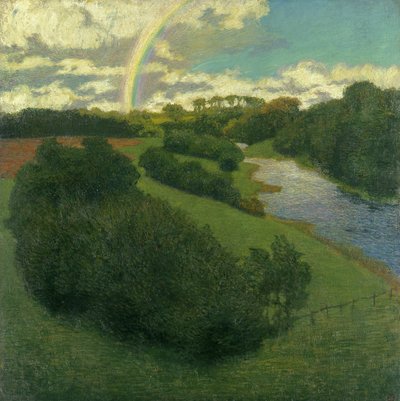 Paesaggio con Arcobaleno ad Alster da Karl Wilhelm Arthur Illies