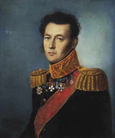 Ritratto del generale Ivan Skobelev 1778-1849, 1826 da Karl Wilhelm Bardou