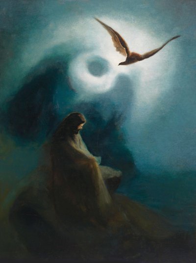 Martire e crocifisso, figlio Helios, 1895 da Karl Wilhelm Diefenbach