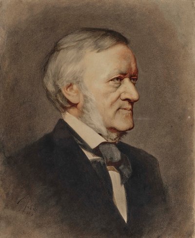 Ritratto del compositore Richard Wagner 1813-1883, 1883 da Karl Wilhelm Diefenbach