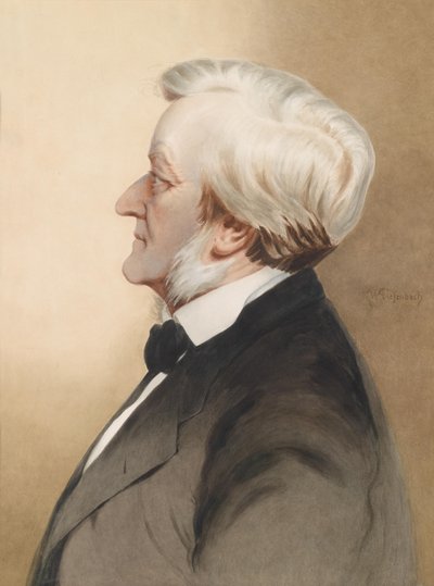 Ritratto del compositore Richard Wagner 1813-1883, c. 1913 da Karl Wilhelm Diefenbach