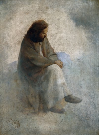 Autoritratto come Cristo da Karl Wilhelm Diefenbach