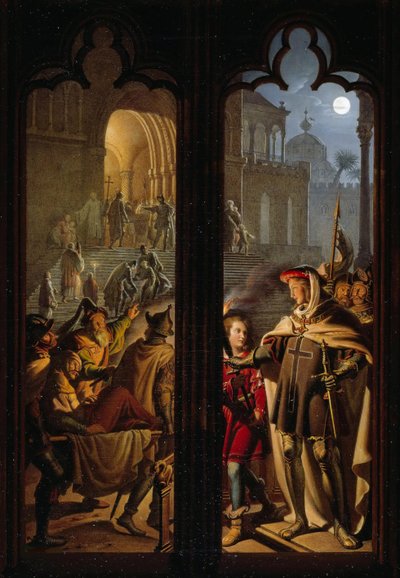 Cavalieri Teutonici come inservienti a Gerusalemme, 1824 da Karl Wilhelm Kolbe the Younger