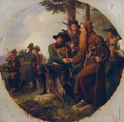 La battaglia sul Monte Isel nel 1809 da Karl von Blaas