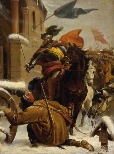 Incursione di Johann de Werth vicino a Tuttlingen, 1643, 1866 da Karl von Blaas