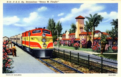Treno streamliner FEC Railway Henry M Flagler, Florida da Karlberg