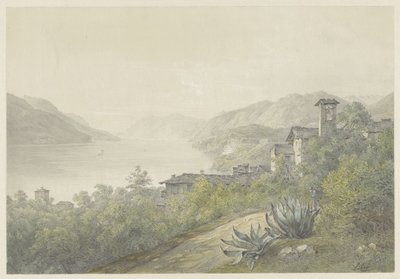 Vista dal parco di Bellagio, sul Lago di Como da Karoly Lajos Libay