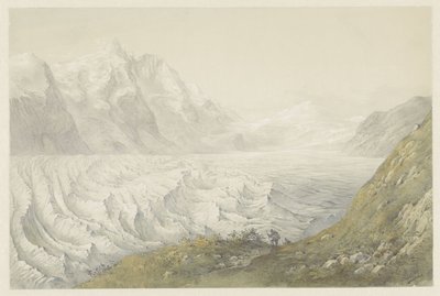 Ghiacciaio Pasterze presso Heiligenblut da Karoly Lajos Libay