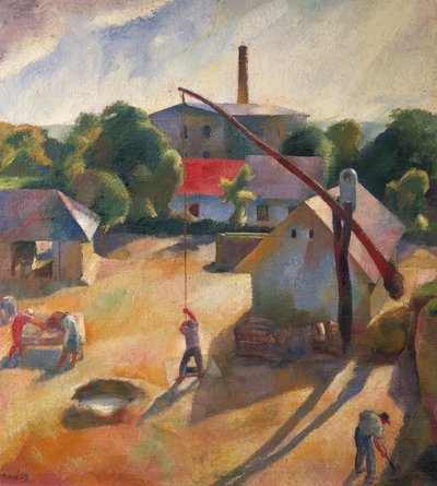 Un villaggio contadino da Karoly Patko