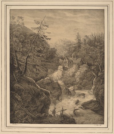 Cascata da Kaspar Auer, after Johann Jakob Dorner II