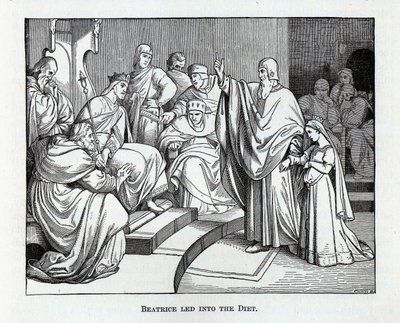 Beatrice condotta alla Dieta, 1882 da Kaspar Oertel