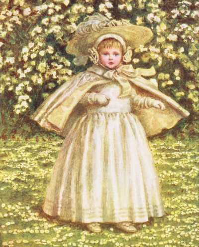 Un bambino in bianco da Kate (after) Greenaway