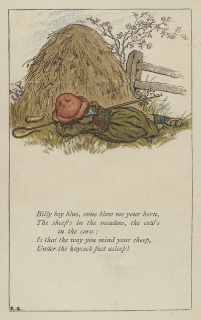 Billy boy blue, vieni a suonare il tuo corno da Kate (after) Greenaway