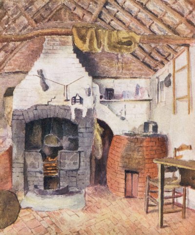 Nel cottage dei Chappell a Rolleston - La cucina da Kate (after) Greenaway