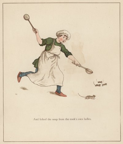 Illustrazione di Kate Greenaway per Il pifferaio di Hamelin di Robert Browning da Kate (after) Greenaway