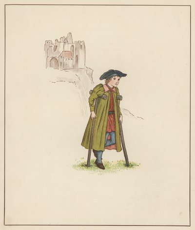 Illustrazione di Kate Greenaway per Il pifferaio di Hamelin di Robert Browning da Kate (after) Greenaway