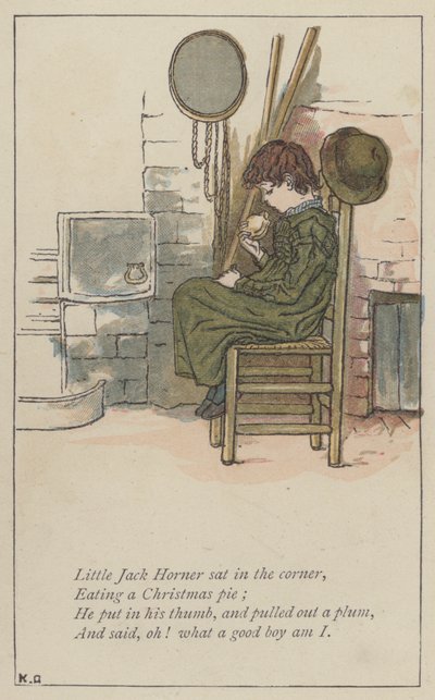 Il piccolo Jack Horner seduto nell