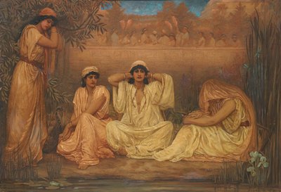 Lungo i fiumi di Babilonia si sedettero e piansero, 1853 da Kate Gardiner Hastings