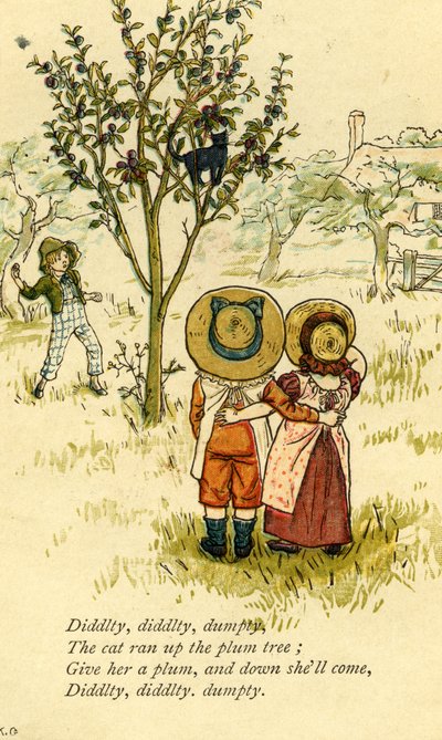 Diddlty diddlty dumpty filastrocca da Kate Greenaway