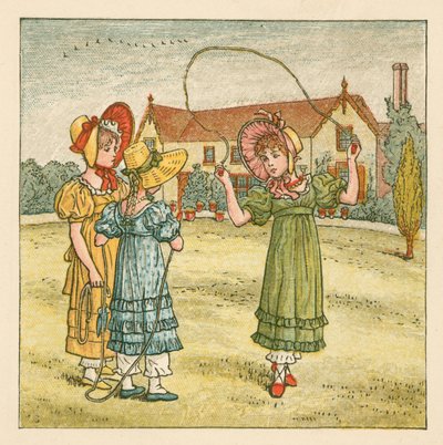 Ragazze che saltano la corda da Kate Greenaway