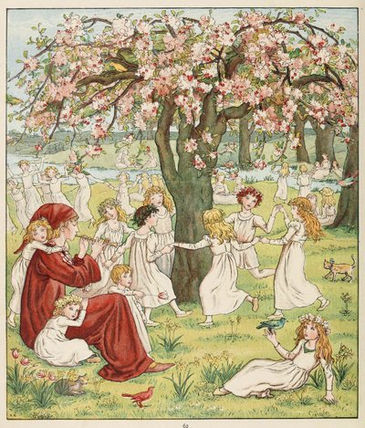 Come i loro bambini furono rapiti, da Il pifferaio di Hamelin, pub. 1888 da Kate Greenaway