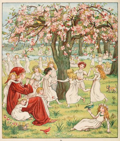 Come i loro bambini furono rapiti, da Il pifferaio di Hamelin da Kate Greenaway