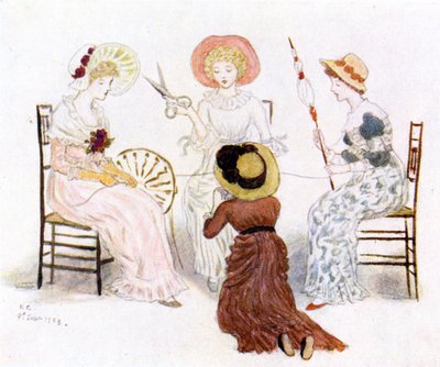 Kate Greenaway davanti ai destini da Kate Greenaway