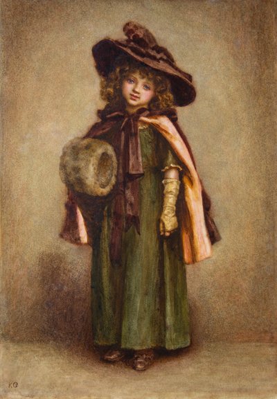 Bambina con Muff da Kate Greenaway