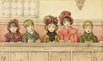 Cantare in chiesa da Kate Greenaway