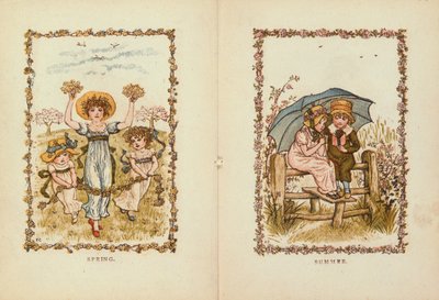 Primavera ed Estate, XIX secolo da Kate Greenaway