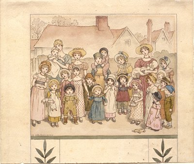 Spettacolo di strada da Kate Greenaway