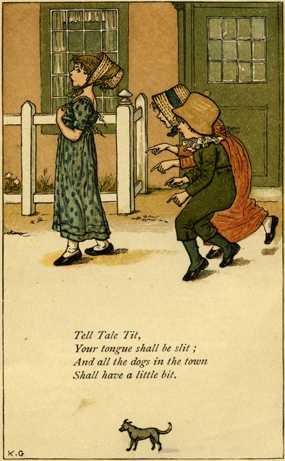 Tell Tale Tit nursery da Kate Greenaway