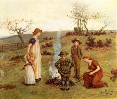 Il fuoco di bastoni di Kate Greenaway da Kate Greenaway