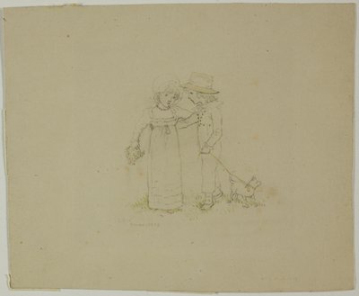 Due Bambini con Cane da Kate Greenaway