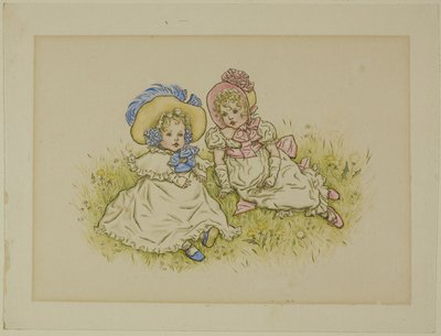 Due Bambine con Cappelli da Kate Greenaway