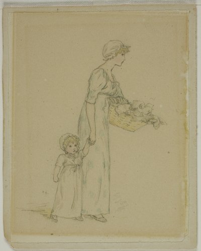 Donna con Bambino da Kate Greenaway