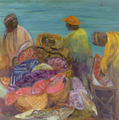 Smistamento del pescato, Zanzibar da Kate Yates