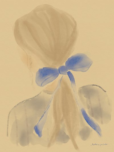La ragazza con il fiocco blu tra i capelli da Katharina Puritscher