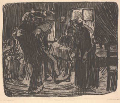 Taverna di Amburgo, o Kneipe Hamburger da Käthe Kollwitz